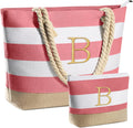 YOOLIFE Beach Bags for Women Canvas Tote - Personalized Large Capacity