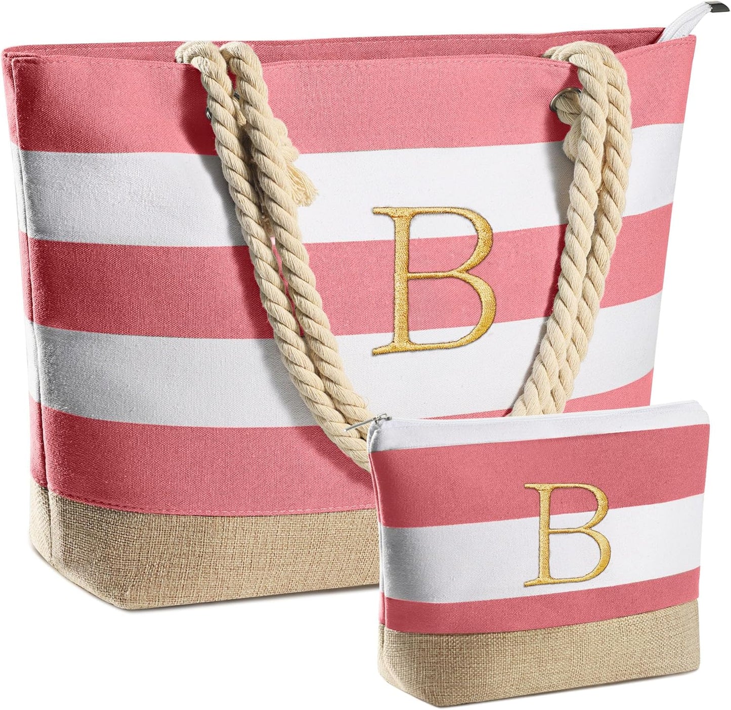 YOOLIFE Beach Bags for Women - Stylish Travel Tote with Pockets