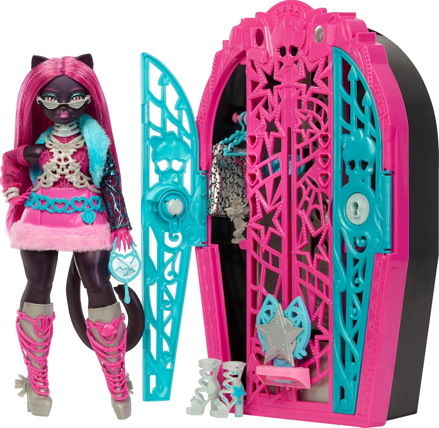 Monster High Skulltimate Secrets Catty Noir Doll with Closet Set