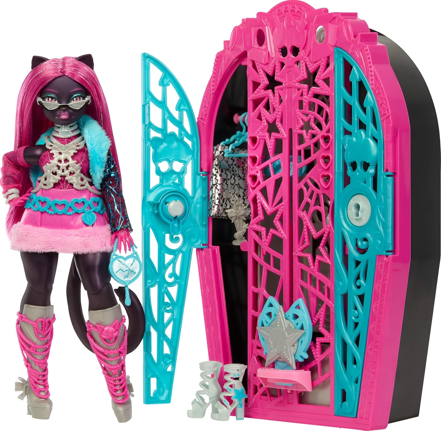 Monster High Skulltimate Secrets Catty Noir Doll with Closet Set