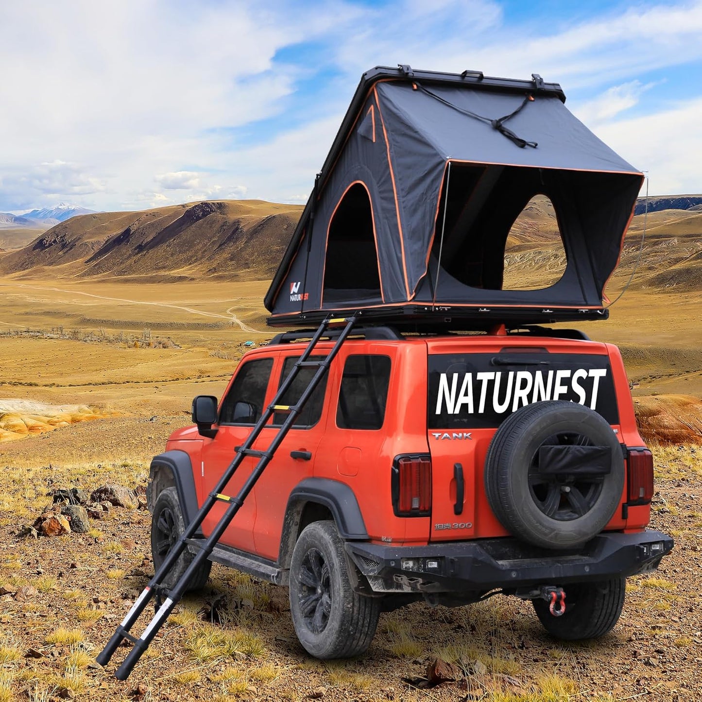 Naturnest Hard Shell Rooftop Tent: Easy Setup, Ultimate Privacy
