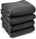 Sure-Max 4 Moving & Packing Blankets Ultra Thick Pro - Heavy Duty