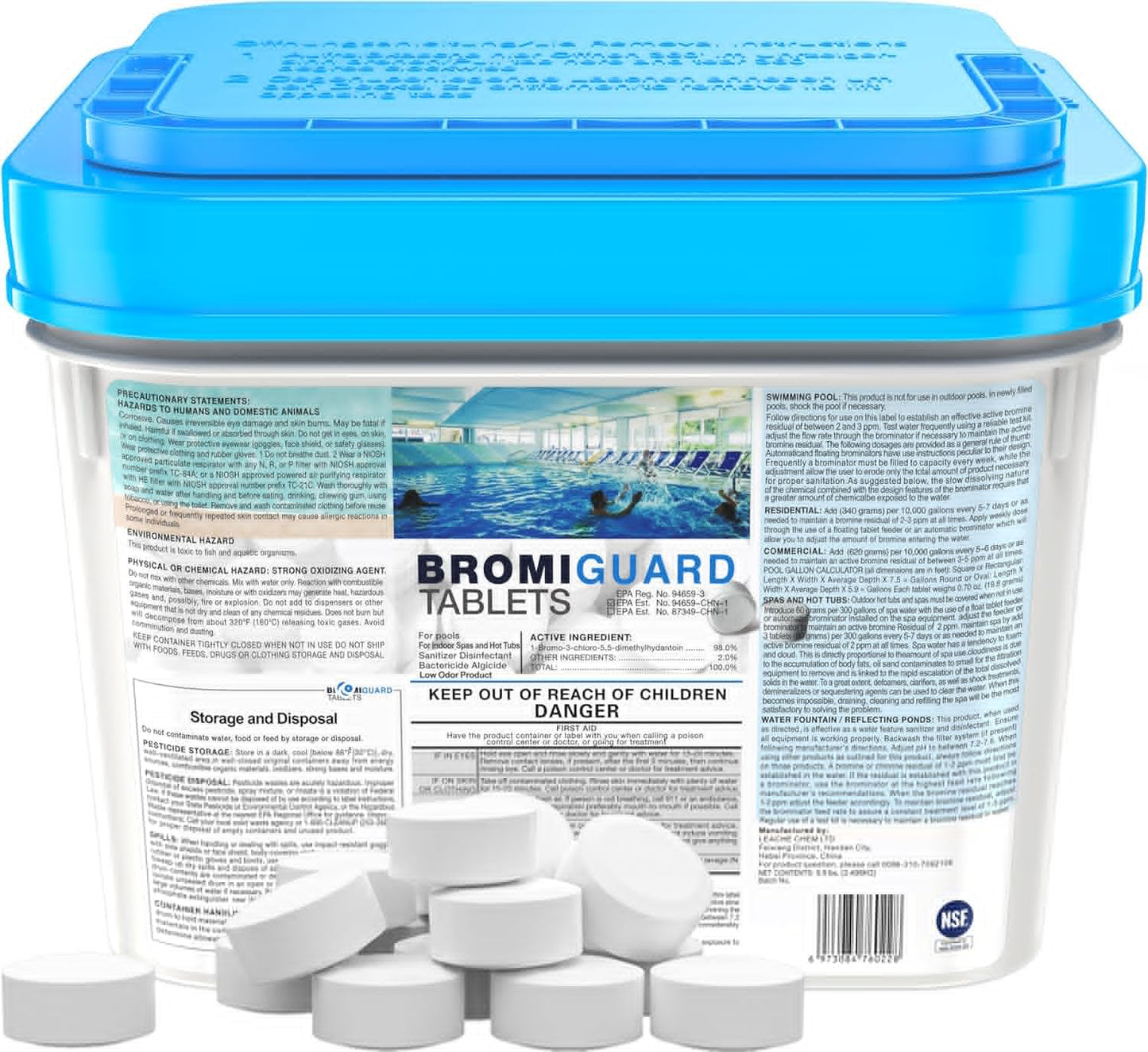 5.5 lbs Bromine Tablets for Spa Hot Tub - Eco-Friendly Solution