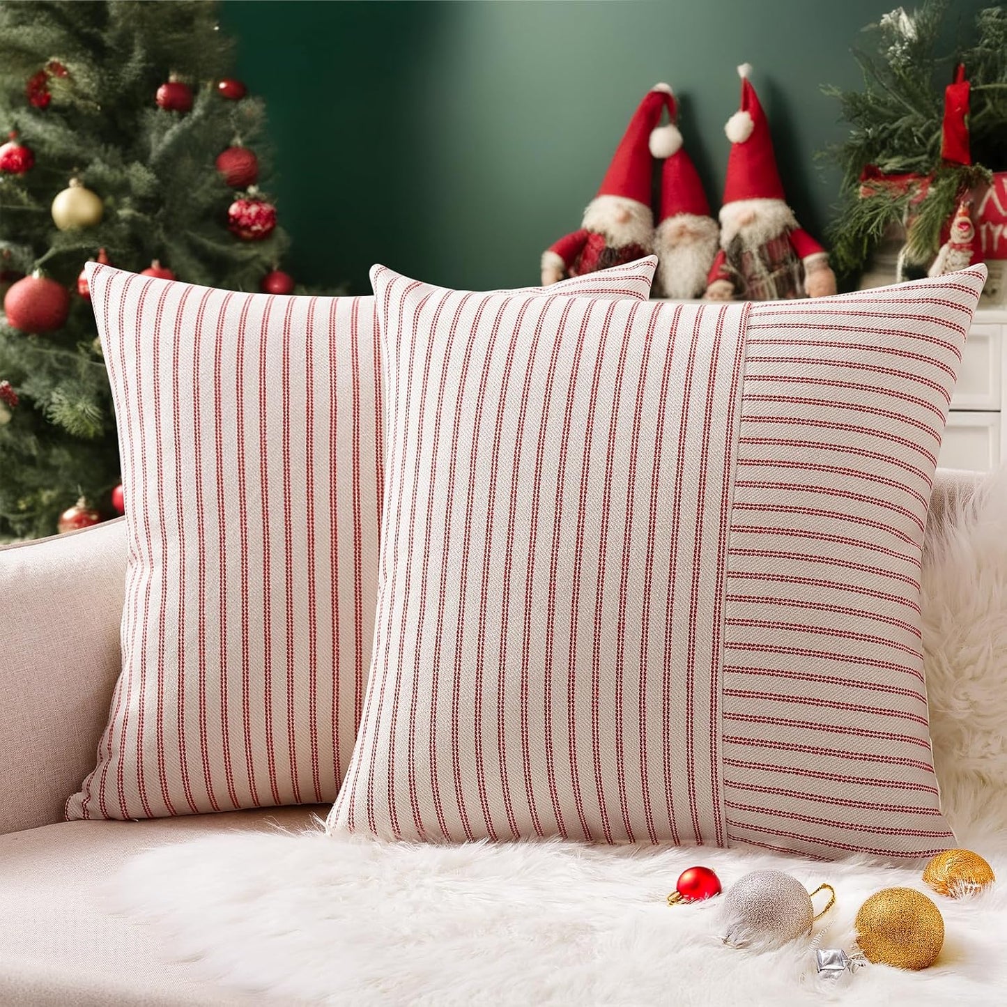 Christmas Pillow Covers 26x26 for Modern Home Decor