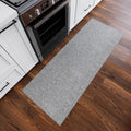 Ultra-Thin Hallway Runner Rug 2ft 7in x 9ft - Durable Non-Slip Gray