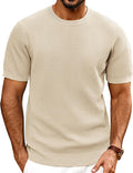 PJ PAUL JONES Mens Knit Crewneck T-Shirt - Comfortable Everyday Tee is