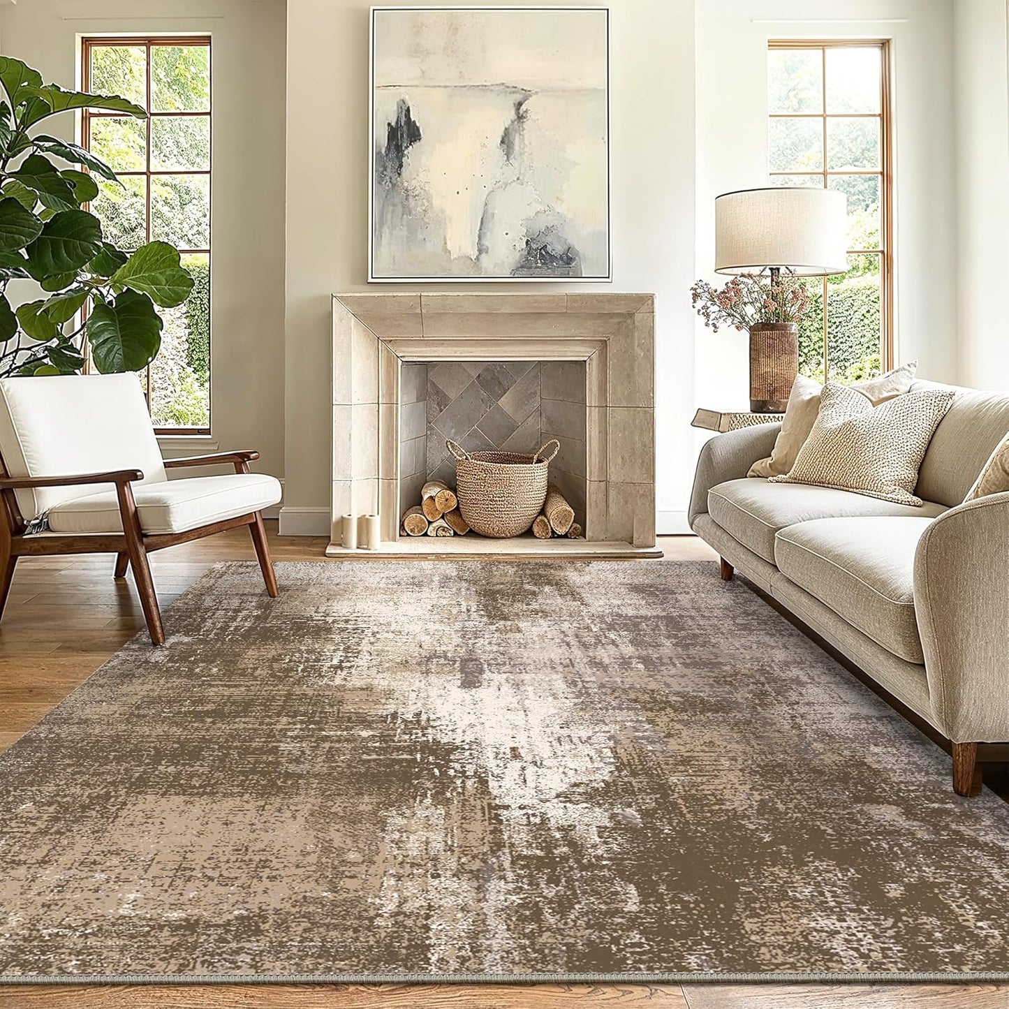 GENIMO Washable Area Rugs for Living Room Bedroom, 8x10 Soft