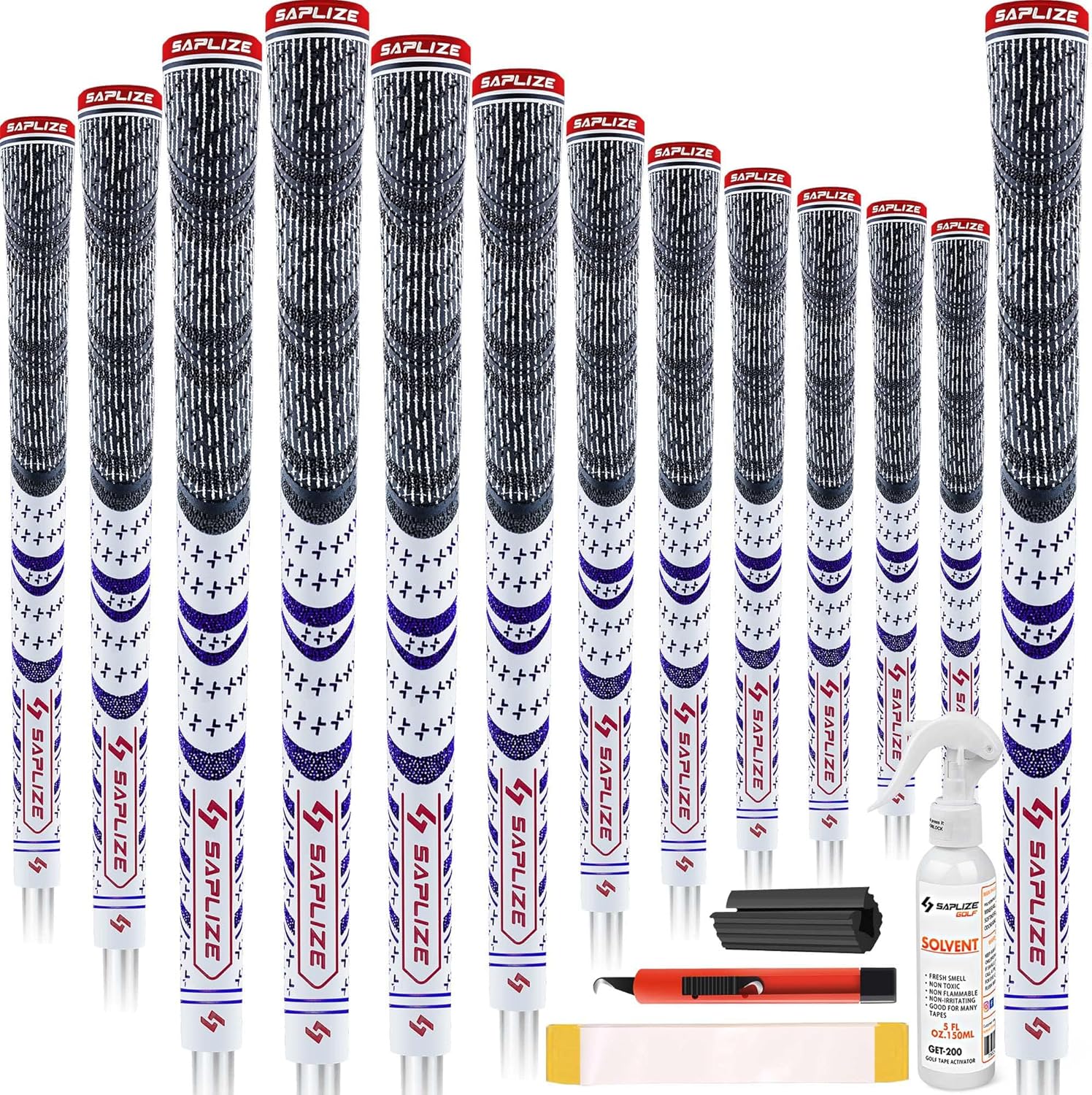 SAPLIZE Cross Cord Golf Grips Set for Enhanced Performance