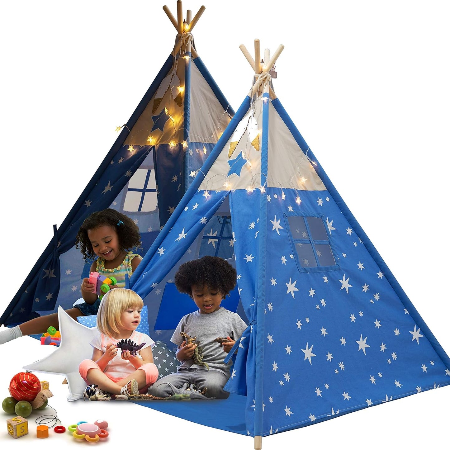 Interactive Starry Teepee Play Tent for Endless Playtime