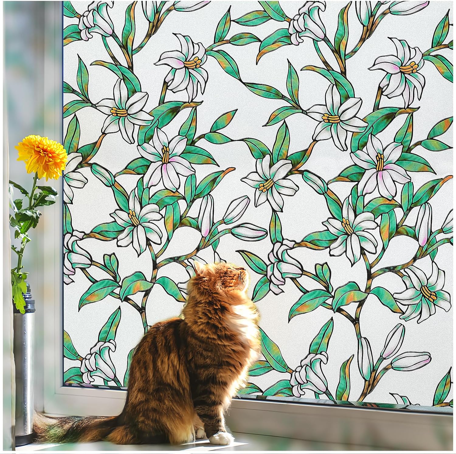 Coavas Decorative Window Privacy Film for Elegant Home Decor