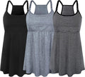 Maternity Nursing Tank Tops 3 Pack - Comfortable Cotton Nursing Tanks