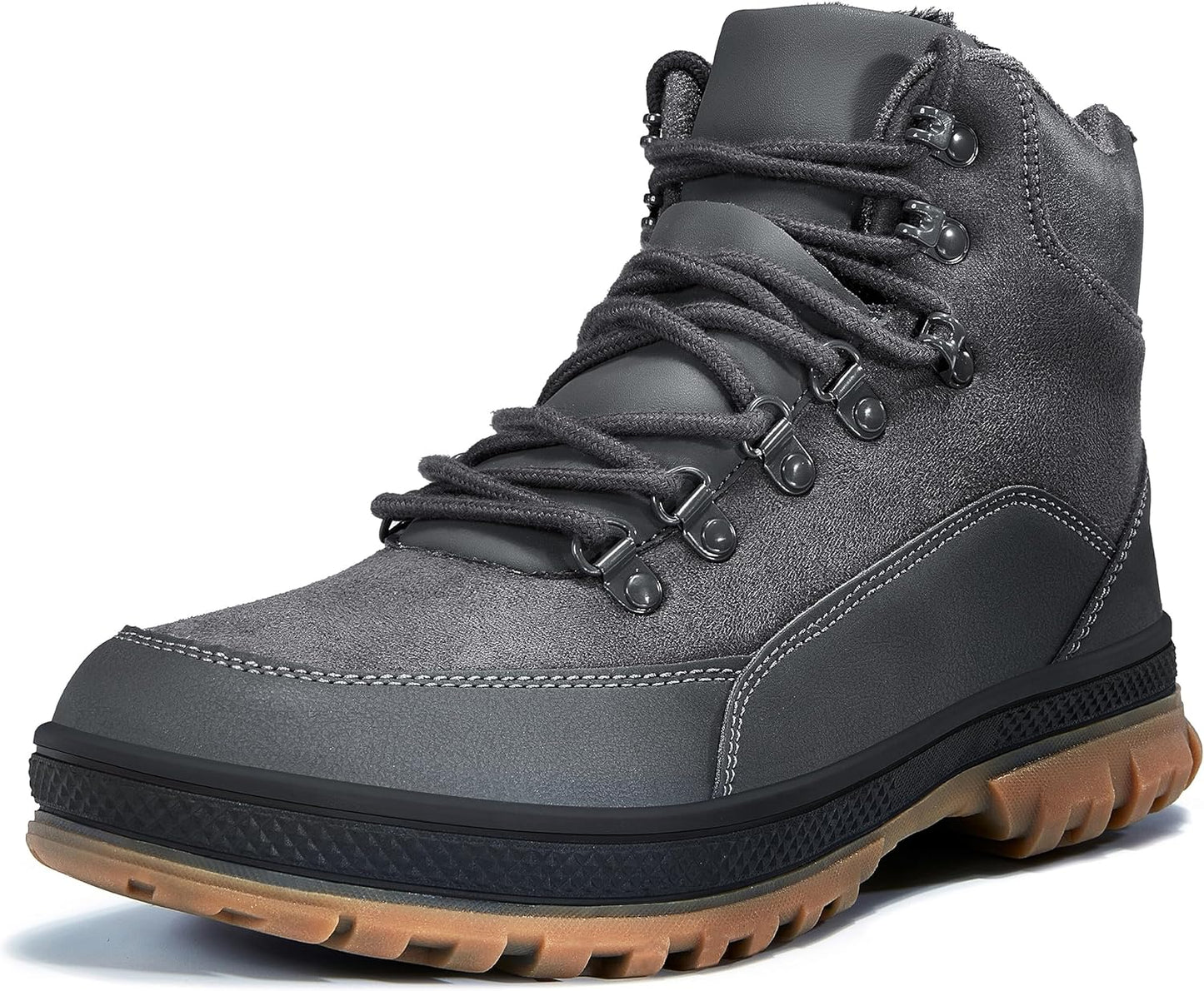 Wondamo Men's Snow Boots Lightweight Waterproof Winter Shoes