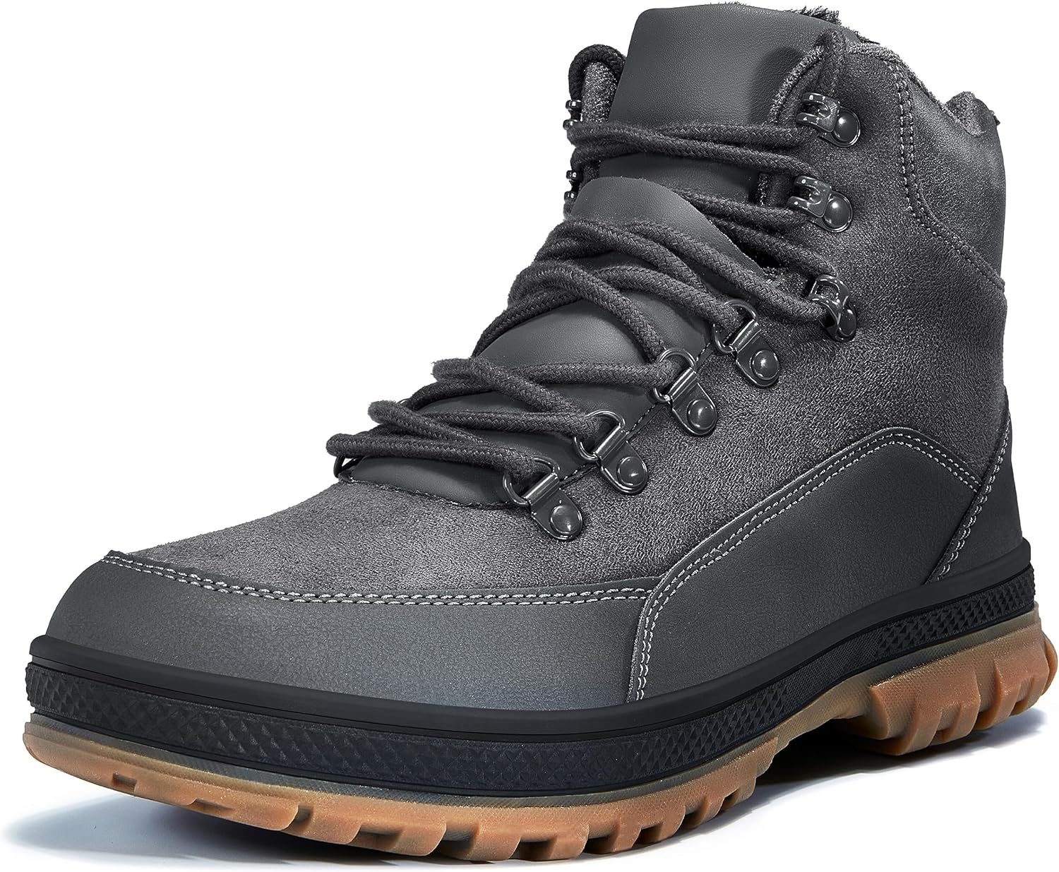 Wondamo Men's Snow Boots Lightweight Waterproof Winter Shoes