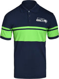 Men's NFL Team Logo Polo Short Sleeve Shirt - Official Licensed