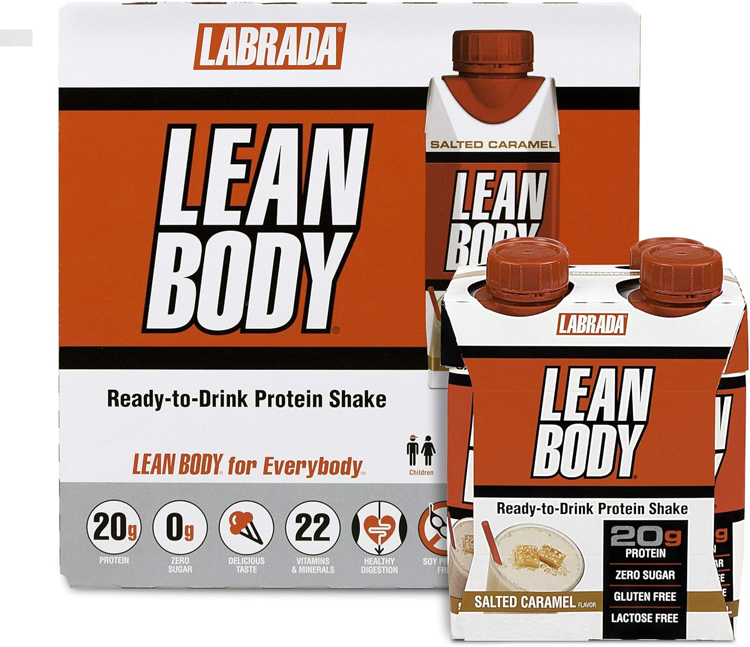 LABRADA NUTRITION Lean Body RTD Protein Shake, 20g Protein