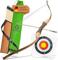 Wooden Bow and Arrow Set for Kids - Safe Beginner Archery