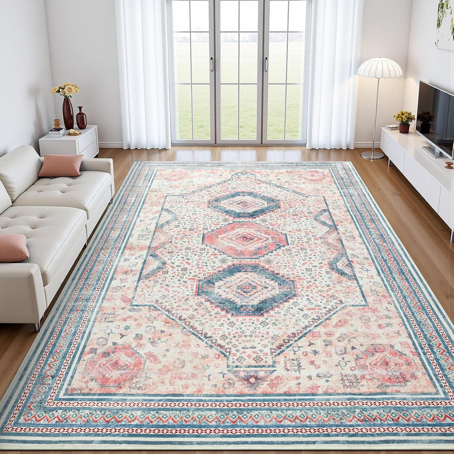 Maxsoft 8x10 Area Rug for Living Room and Bedroom Decor