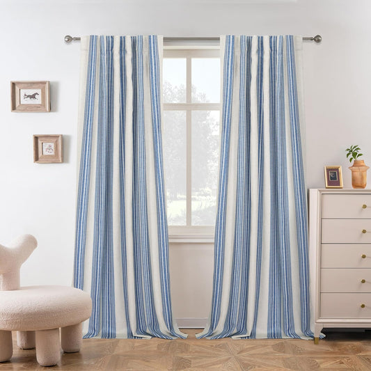 DriftAway Chris Linen Blackout Curtains for Elegant Home Decor
