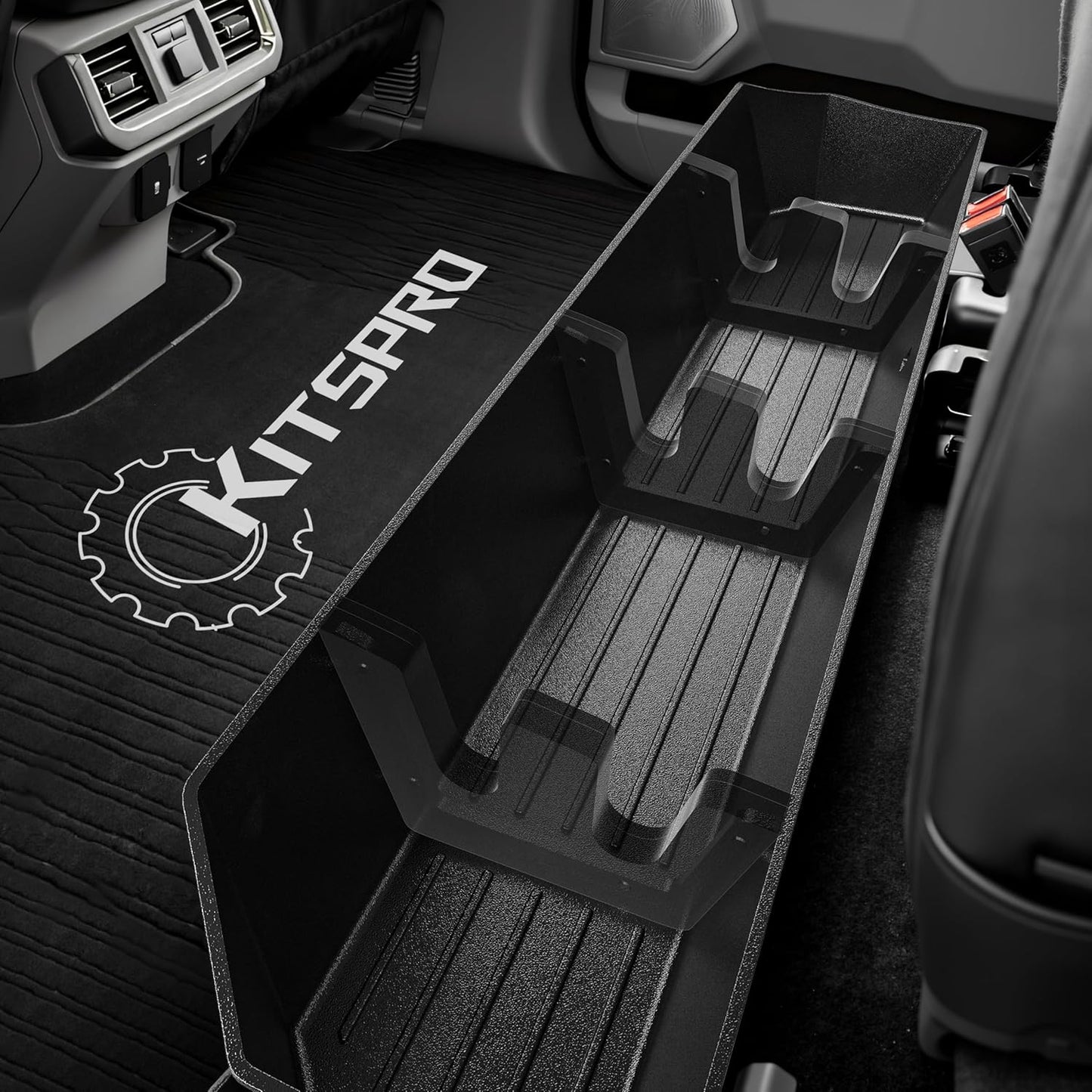 KitsPro Rear Truck Underseat Storage Box for Ford F-Series