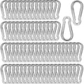 200 PCS 2ft Spring Snap Hook Carabiner - Heavy Duty Pack