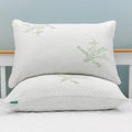 Queen Size Rayon from Bamboo Shredded Memory Foam Pillow Set