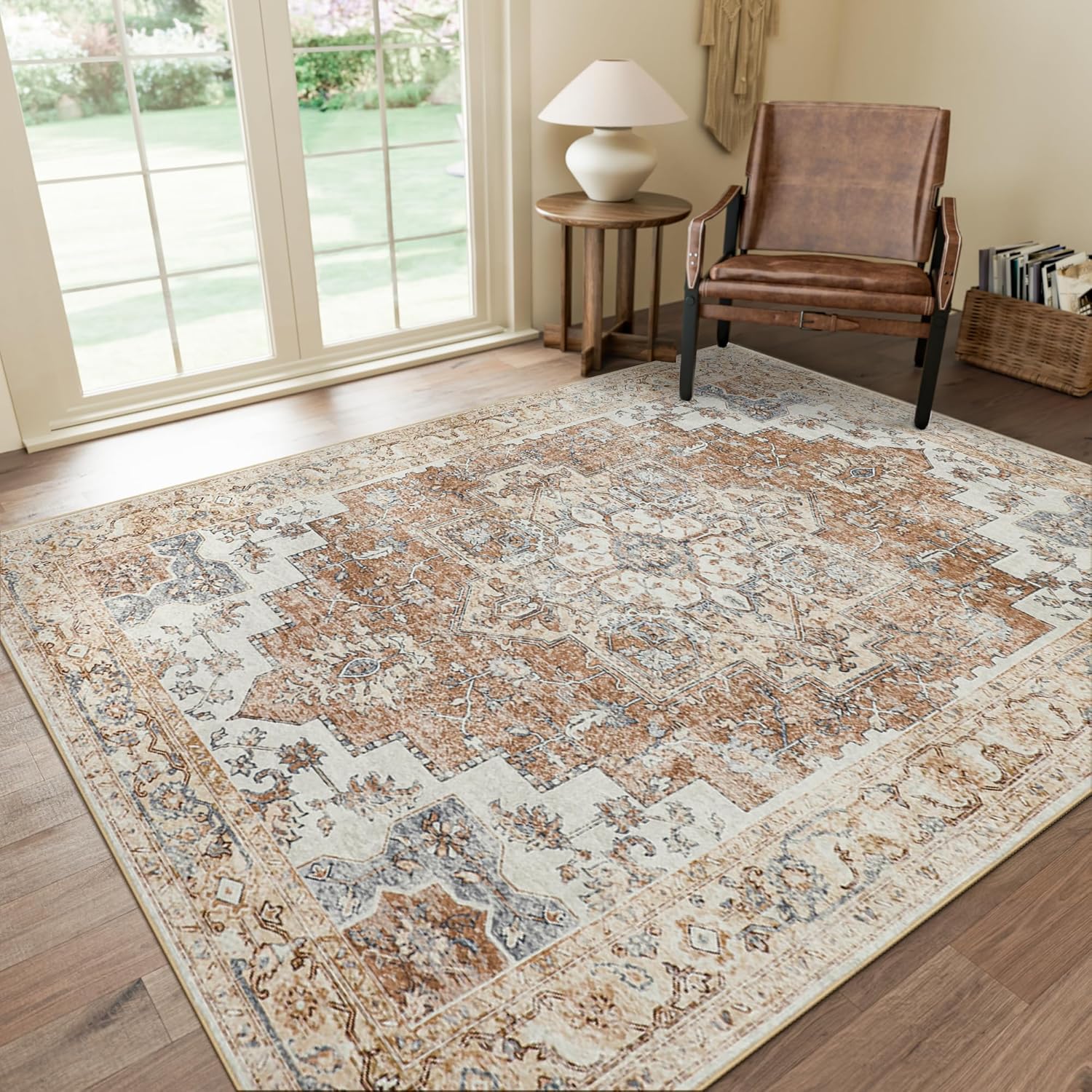 GENIMO 6x9 Area Rugs for Living Room, Soft Non-Slip Design