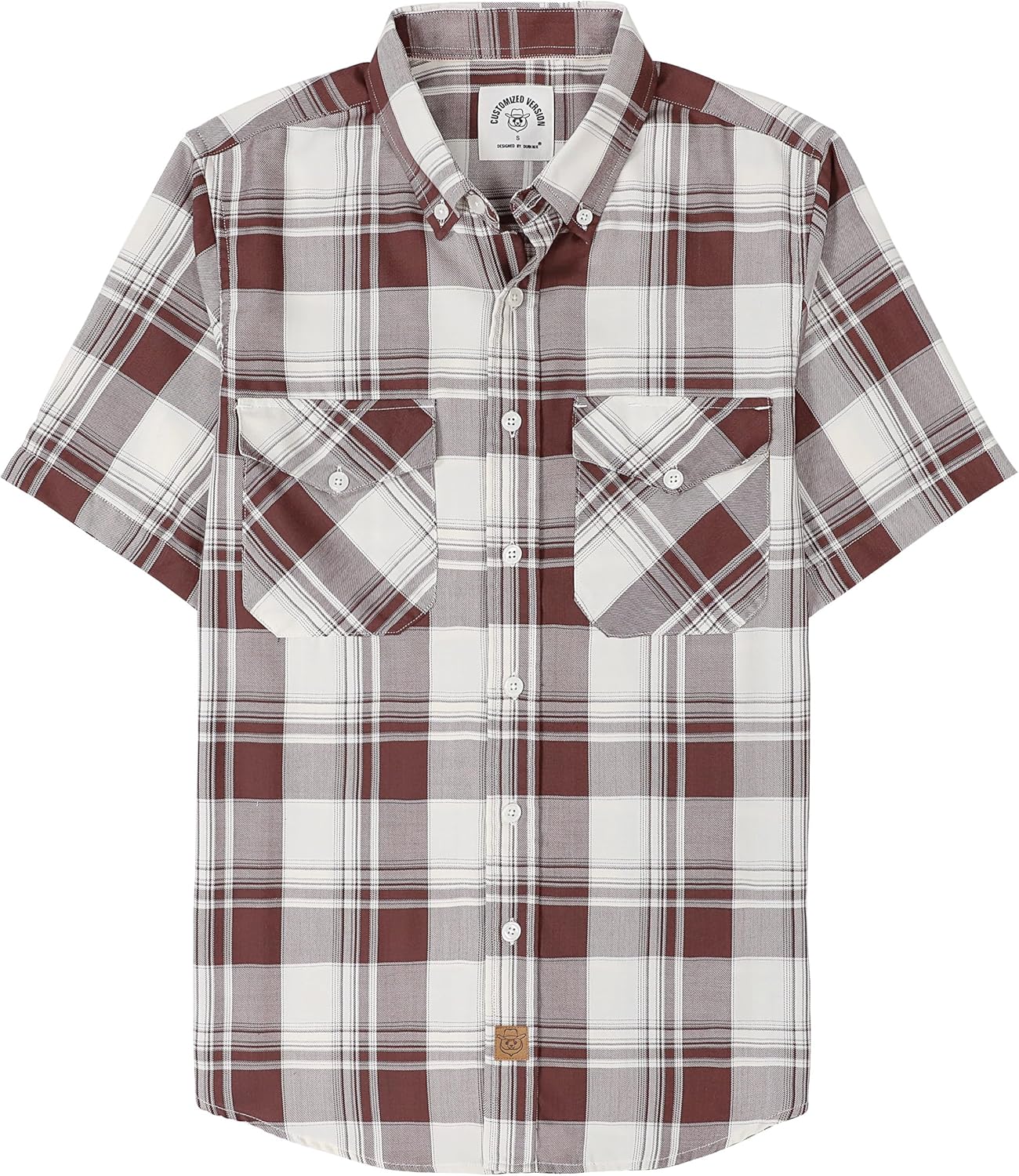 Dubinik Mens Short Sleeve Button Down Shirts for Casual Style