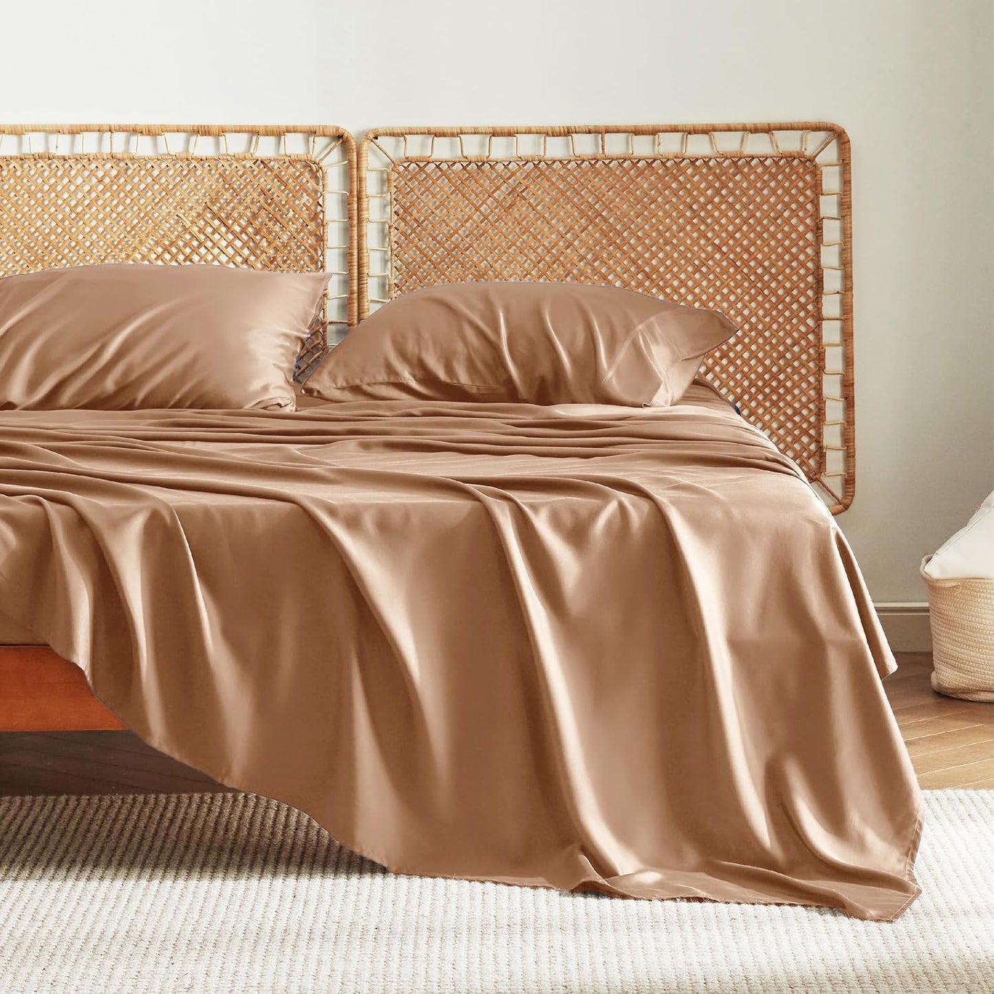 Cooling King Size Sheets Set for Hot Sleepers, Soft & Breathable