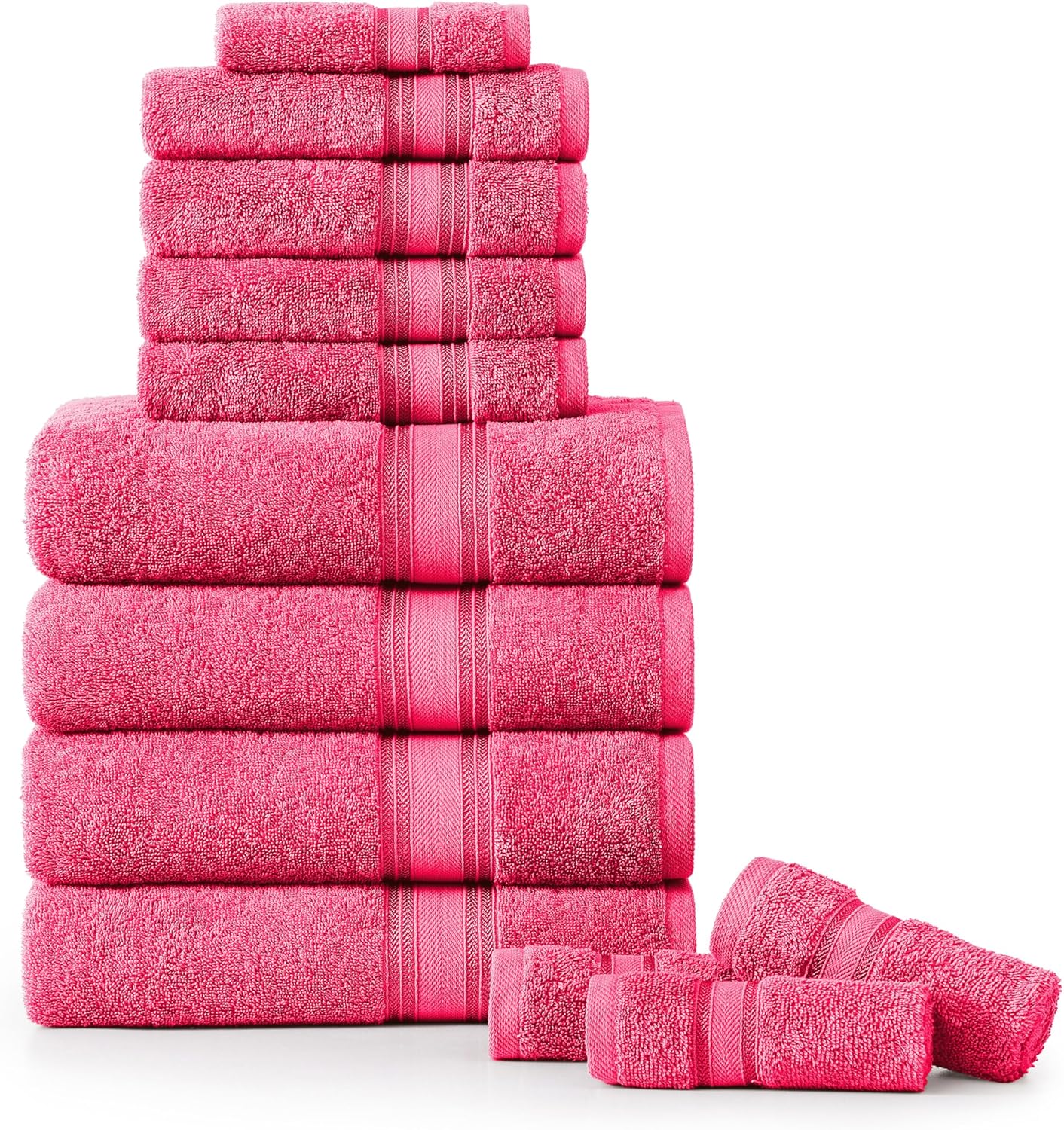 Ultra Soft 12 Pc Bath Towels Set for Luxurious Comfort
