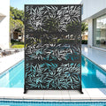 Metal Privacy Screen for Outdoor & Indoor Use - Stylish 72in x 47in