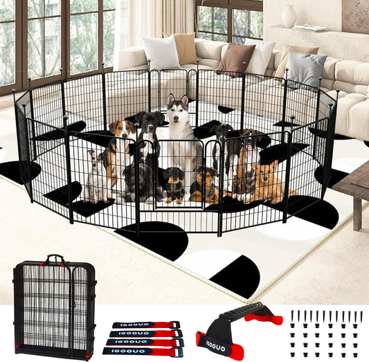 Heavy Duty Dog Playpen for Medium and Large Dogs, 36in High