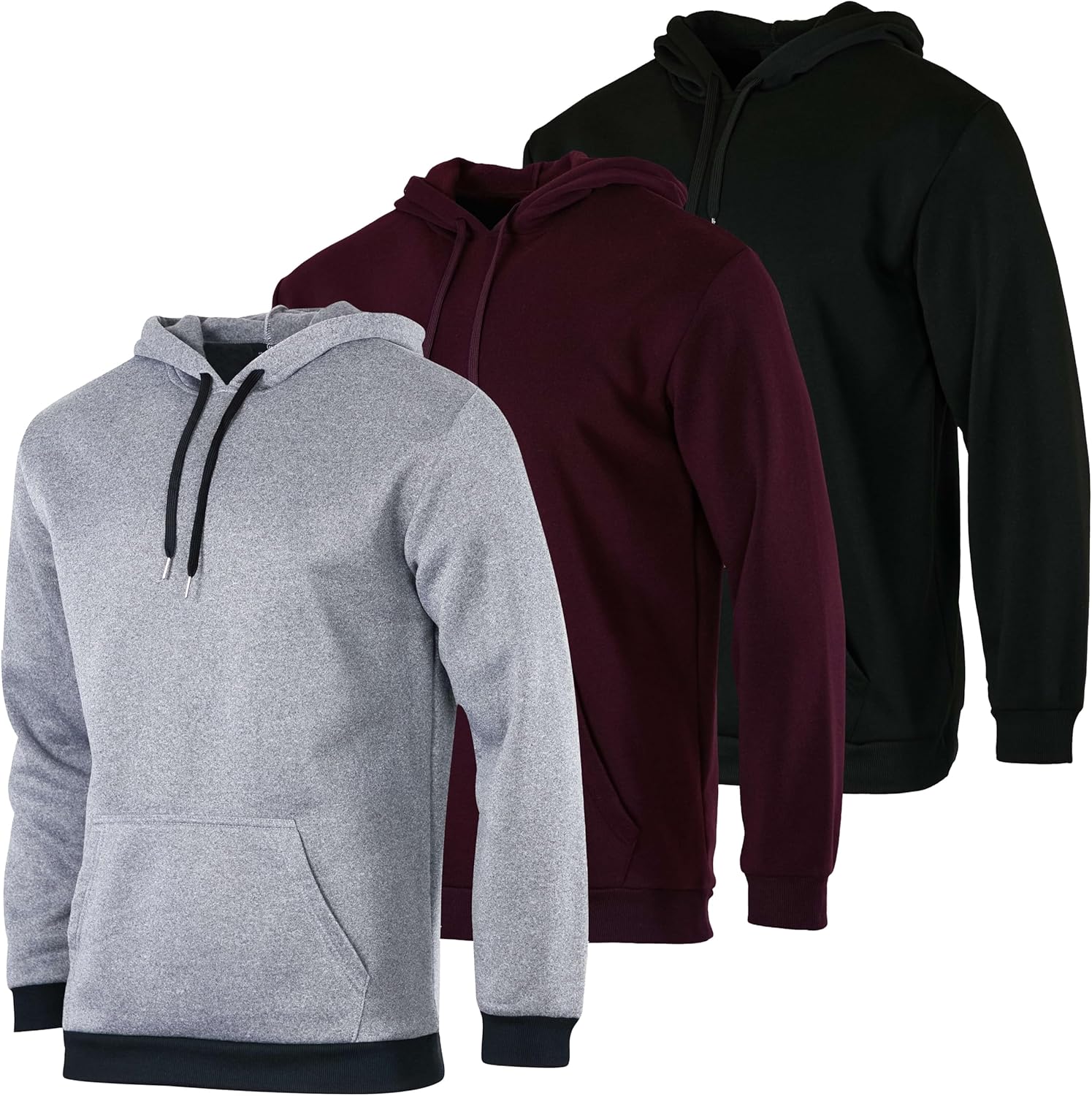 Men's Fleece Pullover Hoodie - Comfortable and Versatile Wear