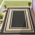 Outdoor Rug 9x12 Waterproof Patio Mat - Reversible, Lightweight