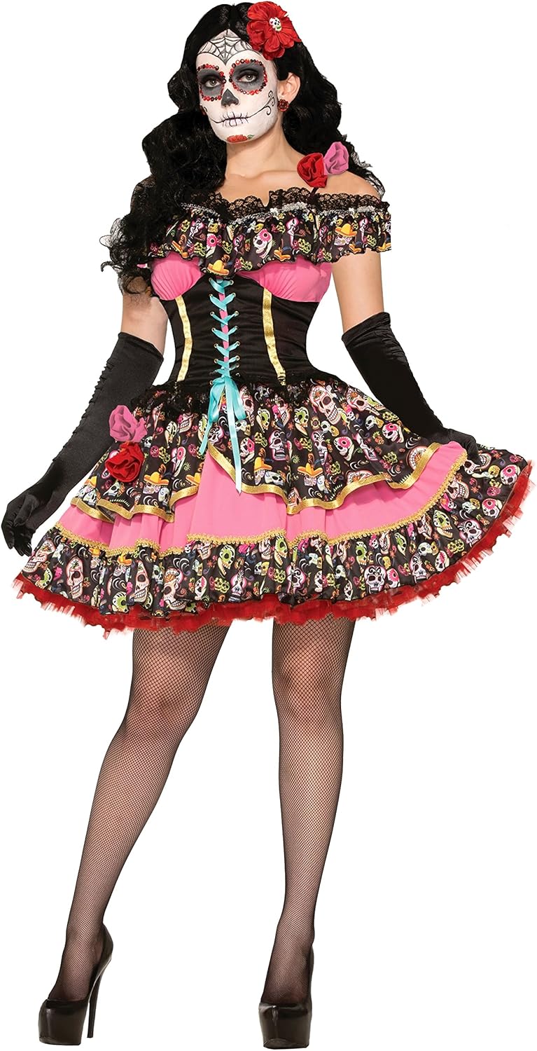 Rubies Day of Dead Senorita Costume for Women - M/L Size