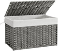SONGMICS Storage Basket with Lid 27.7 Gallon - Large Foldable Bin