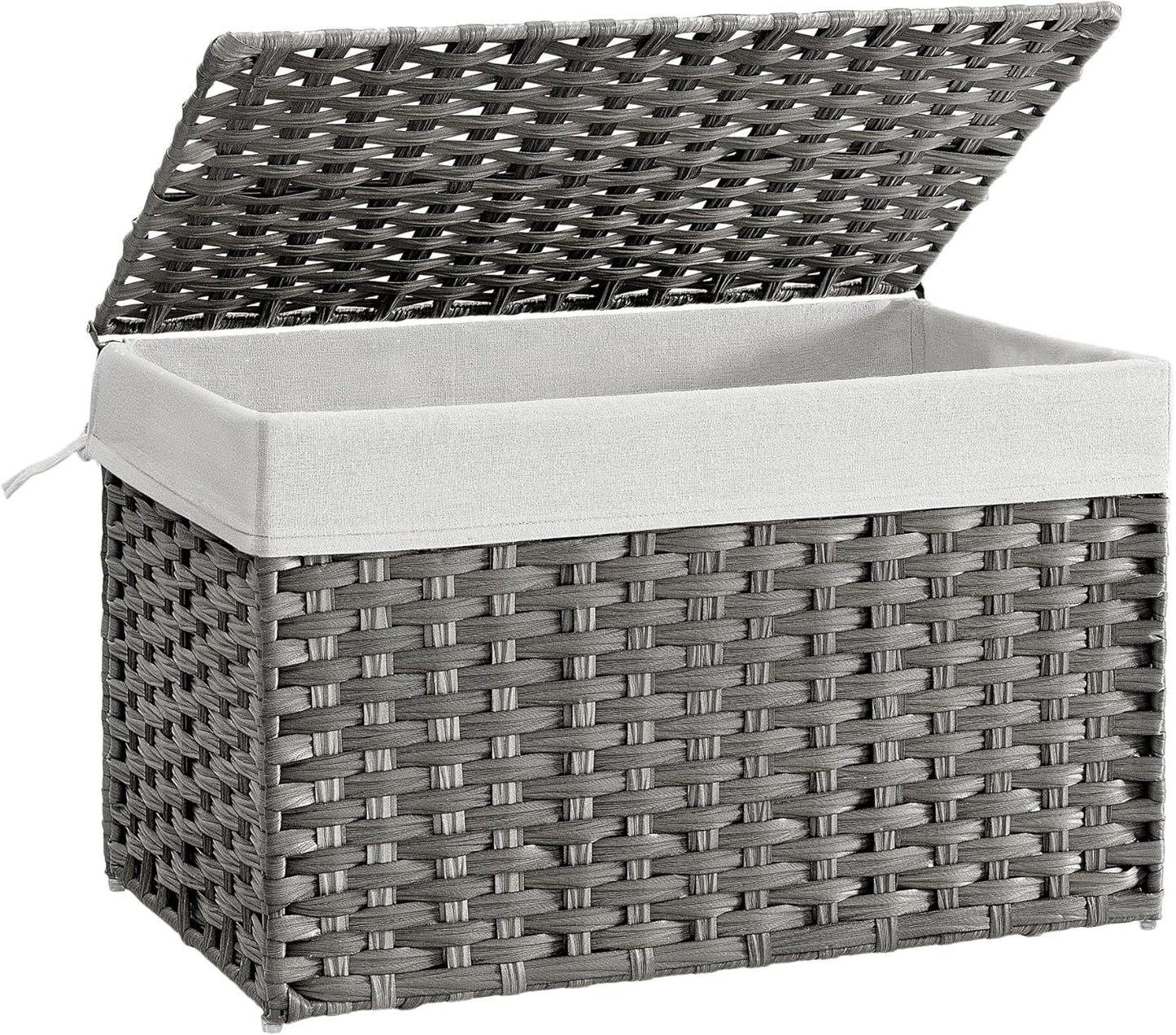 SONGMICS 27.7 Gallon Storage Basket with Lid for Versatile Use