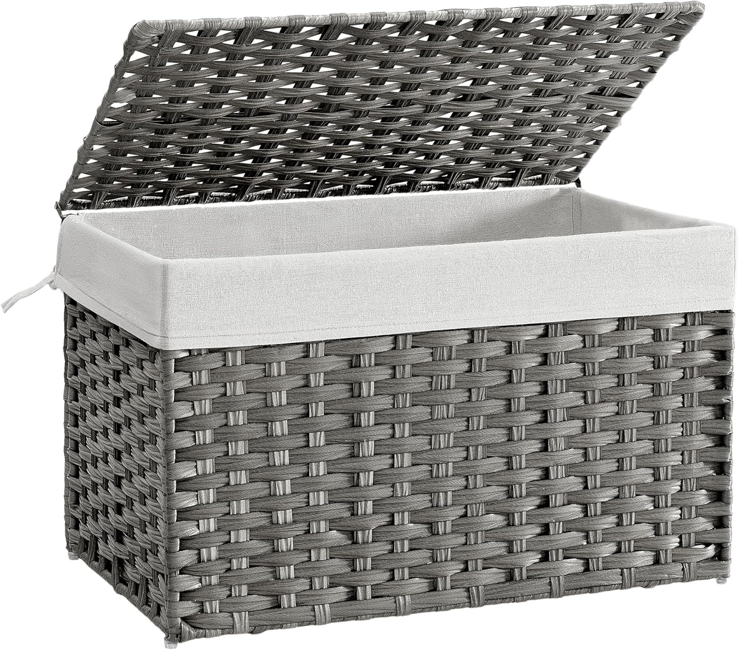 SONGMICS 27.7 Gallon Storage Basket with Lid for Versatile Use