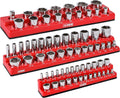 ARES 60035 3-Piece SAE Magnetic Socket Organizers - Secure Storage