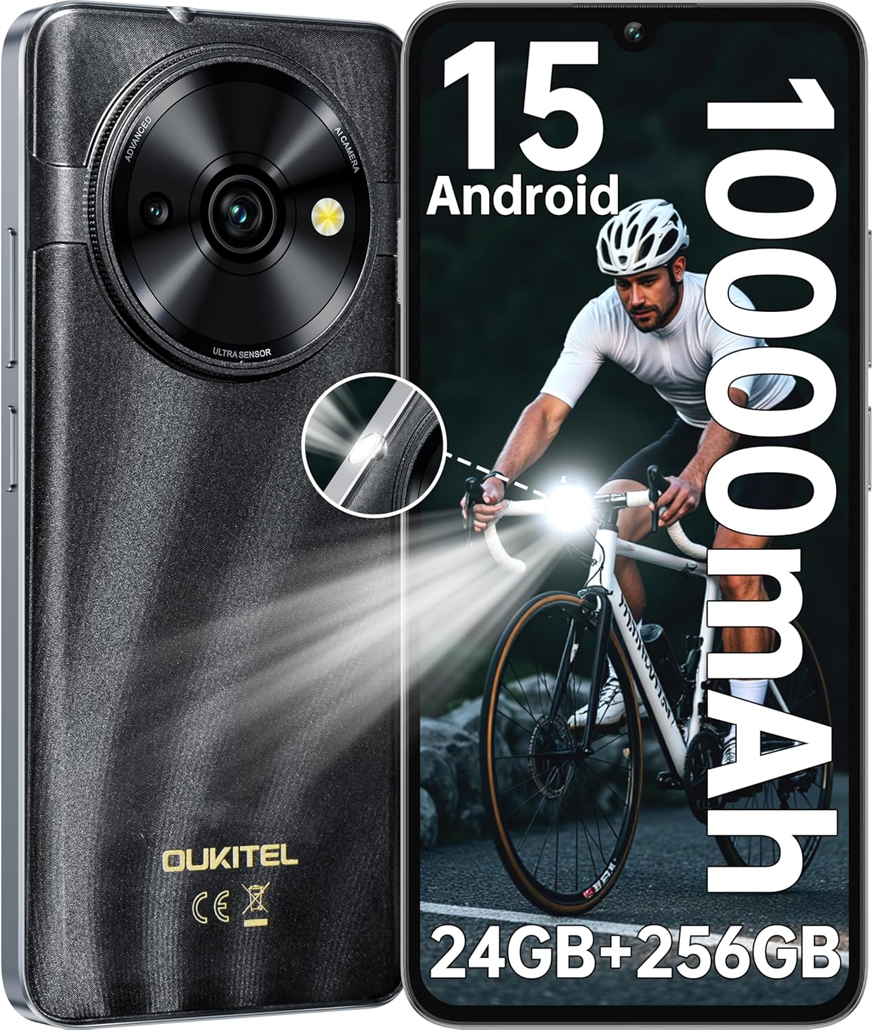 OUKITEL C59 Pro Unlocked Android Phone with 10000mAh Battery