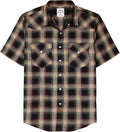Viscose from Bamboo Plaid Pearl Snap Western Shirt - Lightweight Men's