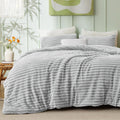 Bedsure Fluffy Comforter Set King Size - Soft Faux Fur Comfort