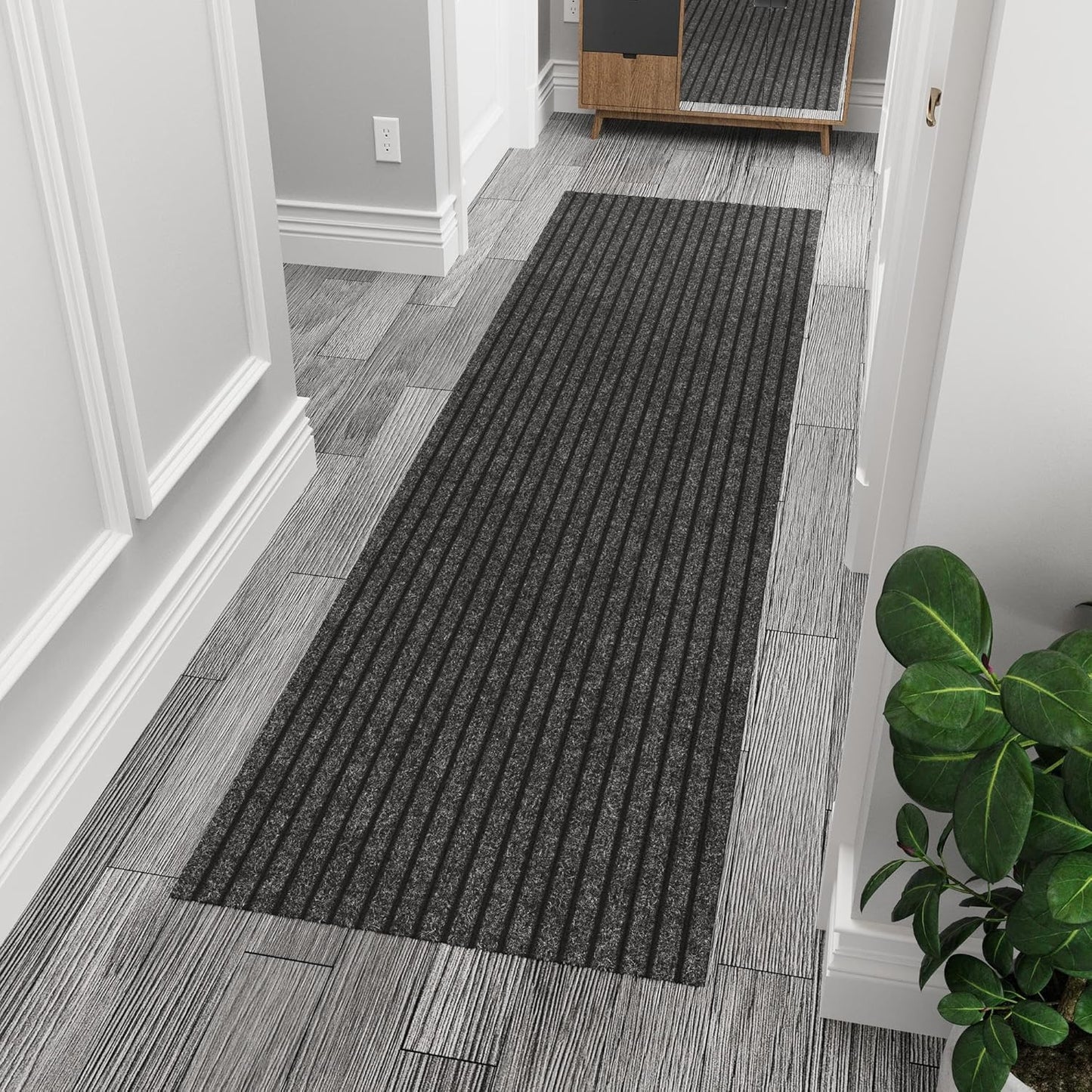 Ottomanson 2ft 7in x 8ft Hallway Runner - Durable Non-Slip Rug