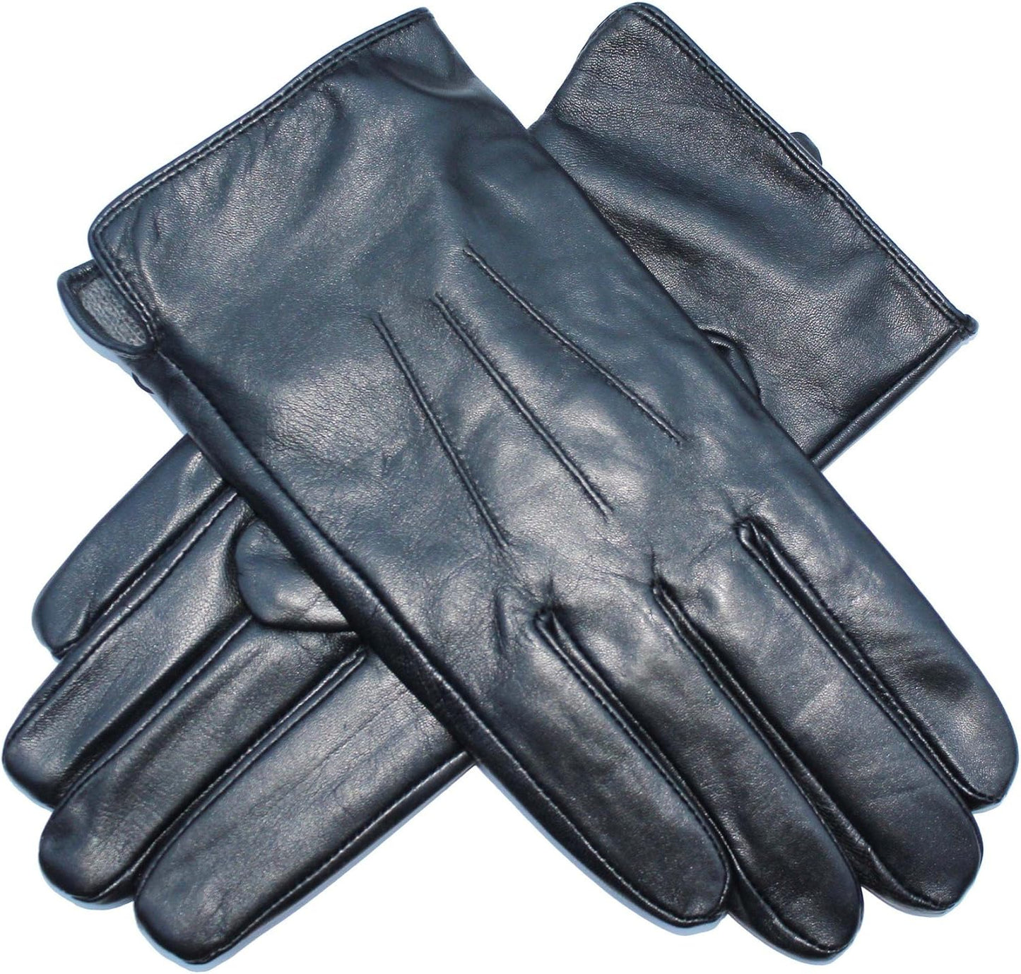 GeLOVE Men's Cashmere-Lined Leather Gloves