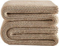 L'AGRATY Knitted Weighted Blanket - 50in x 60in 10lbs Comfort
