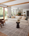 Loloi Angela Rose Ember Collection EMB-10 Fog/Dove 2 ft 7 in x 10 ft