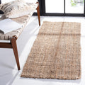 Handmade Jute Area Rug - Natural Brown, Farmhouse Style, 2ft x 4ft