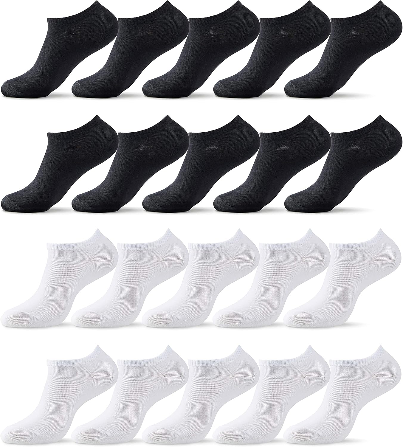 MONFOOT Thin Cotton Low Cut Ankle Socks for Men and Women