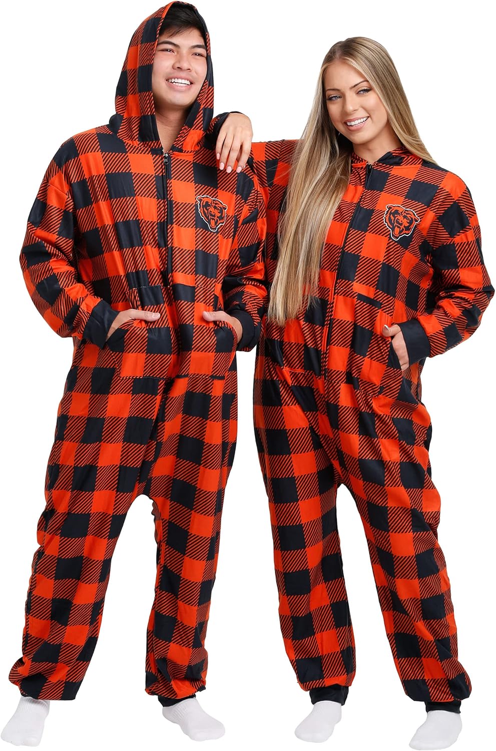 FOCO NFL Team Logo Pajamas One Piece Onsie for Ultimate Comfort