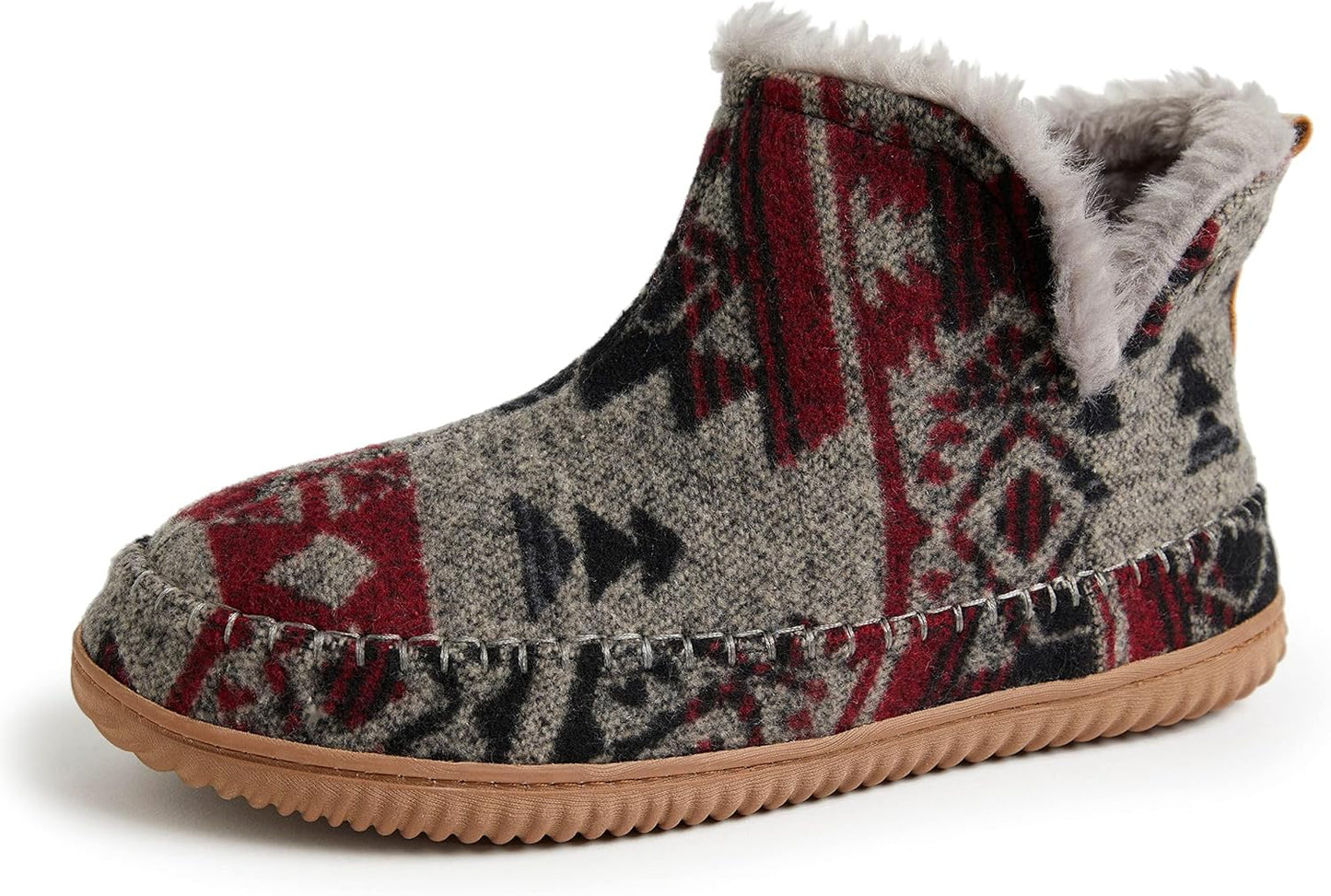 Dearfoams Men's Alpine Brixen Comfort Boot for Indoor/Outdoor Use