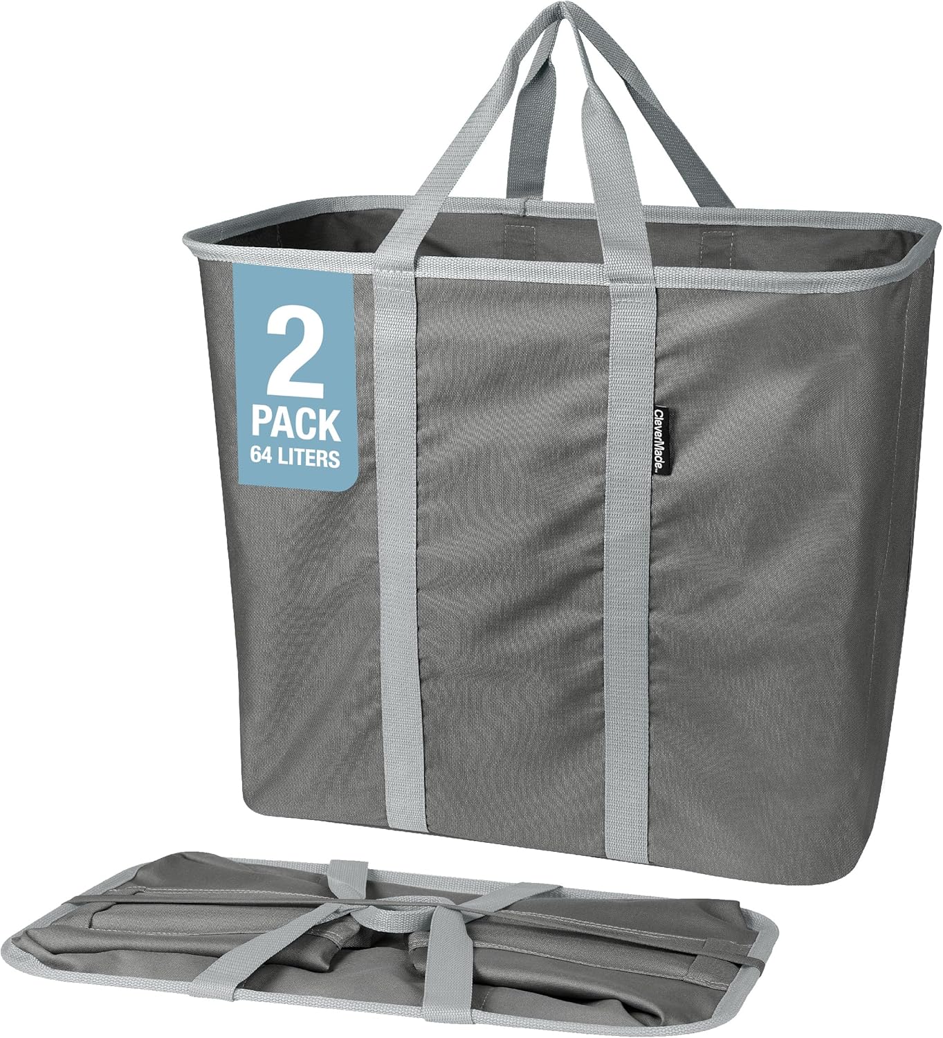CleverMade Collapsible Laundry Caddy for Easy Storage Solutions